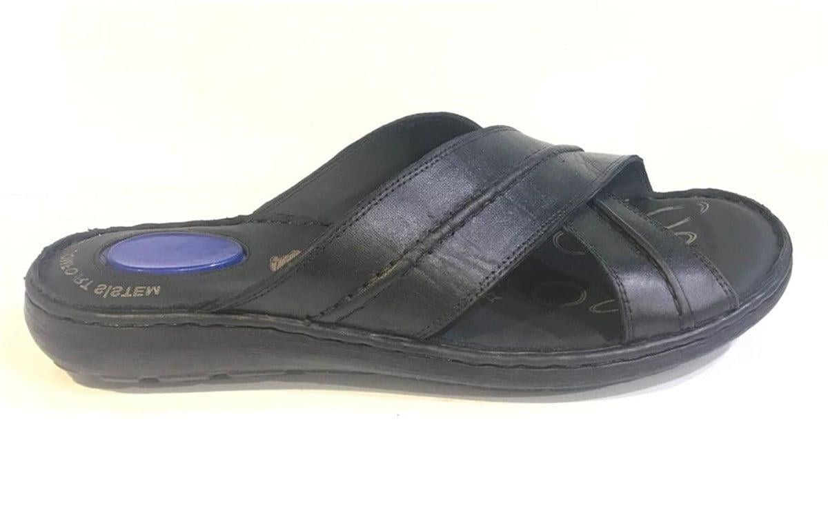 Comfort Topuk Dikeni Terlik Erkek Siyah Ortobella 5050