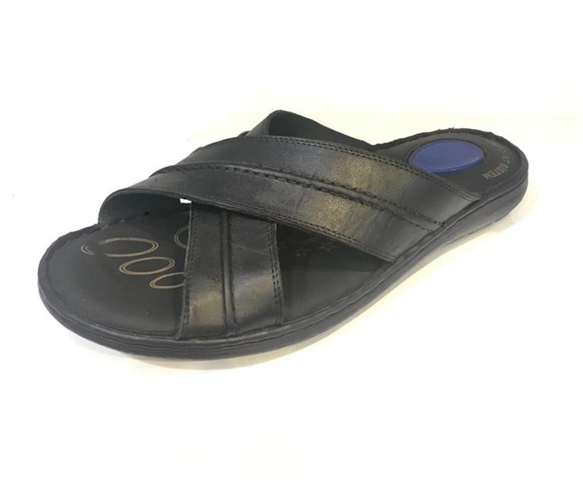 Comfort Topuk Dikeni Terlik Erkek Siyah Ortobella 5050
