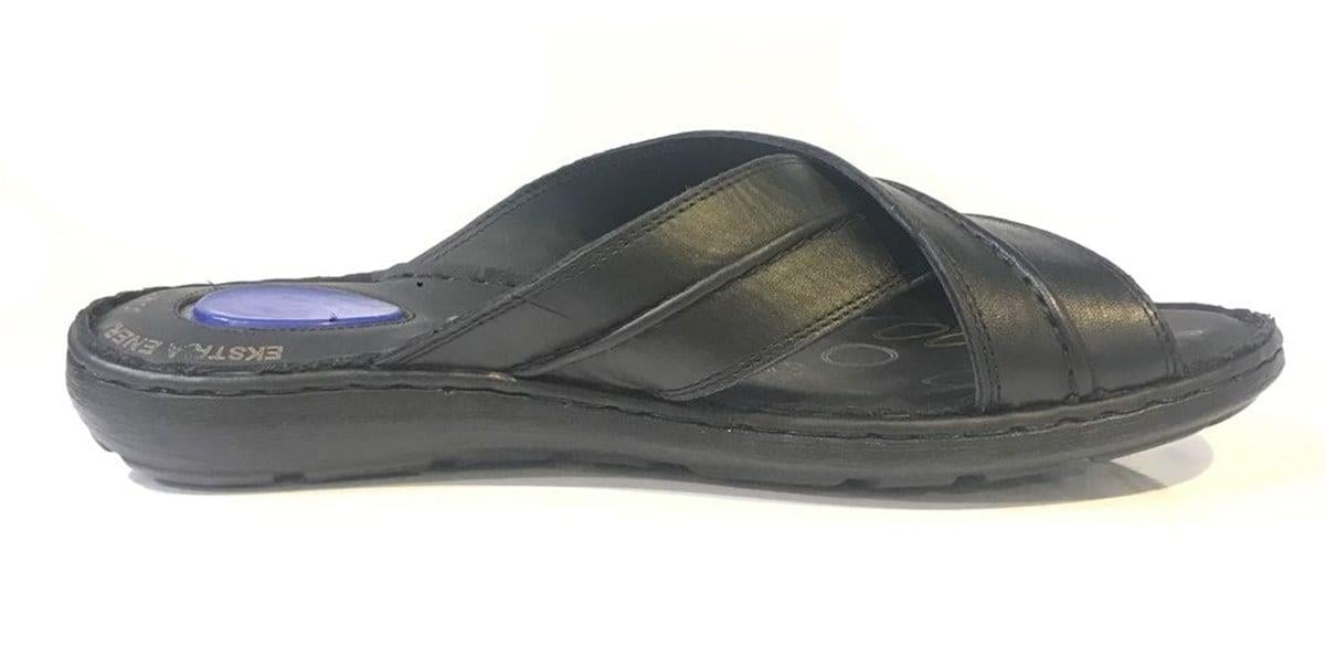 Comfort Topuk Dikeni Terlik Erkek Siyah Ortobella 5050