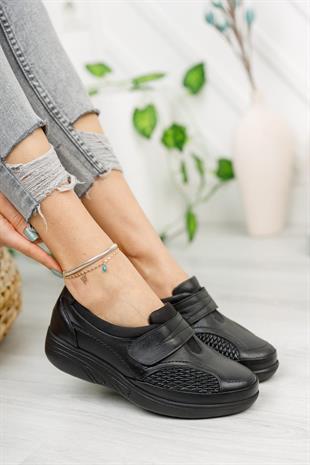 Ortobella Baş Parmak Kemik Çıkıntılı Günlük Doğal Deri Comfort Kadın Ayakkabı 823695