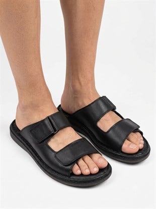 Ortobella Comfort Hakiki Deri Erkek Terlik 1182