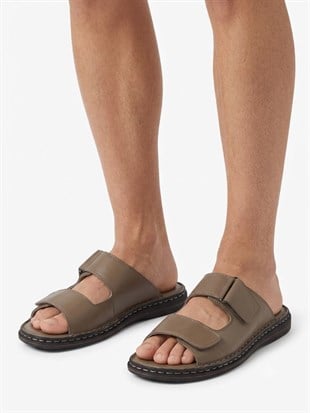 Ortobella Comfort Hakiki Deri Erkek Terlik 1182