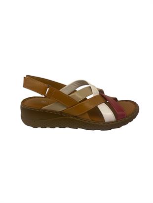 Ortobella Comfort Hakiki Deri Kadın Sandalet 1013