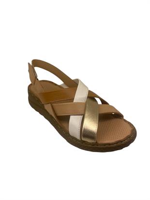 Ortobella Comfort Hakiki Deri Kadın Sandalet 1013