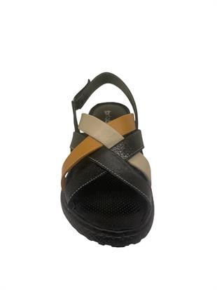 Ortobella Comfort Hakiki Deri Kadın Sandalet 1013