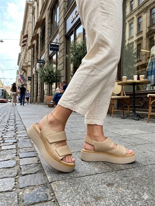 Ortobella Comfort Hakiki Deri Kadın Sandalet 1150