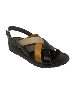 Ortobella Comfort Hakiki Deri Kadın Sandalet 1013