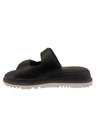 Ortobella Comfort Hakiki Deri Topuk Dikeni Terlik M9