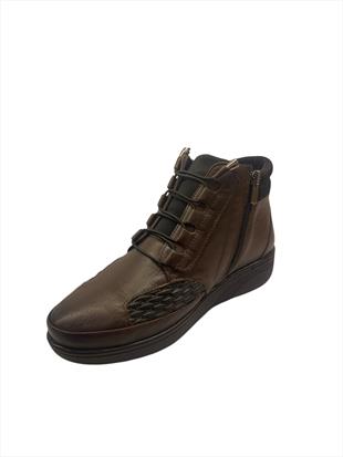 Ortobella Hakiki Deri Comfort Kadın Halluks Valgus Bot OB823700