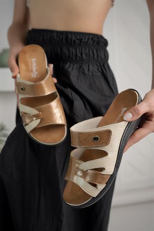 Ortobella Comfort Hakiki Deri Bayan Terlik TBM2013