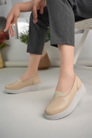 Ortobella Comfort Kadın Siyah Deri Ayakkabı 012-1