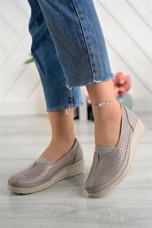 Ortobella Comfort Kadın Siyah Deri Ayakkabı 012-1