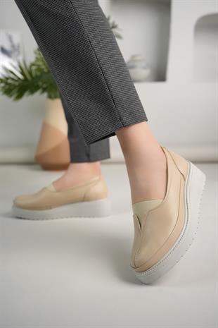 Ortobella Comfort Kadın Siyah Deri Ayakkabı 012-1