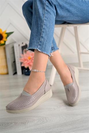 Ortobella Comfort Kadın Siyah Deri Ayakkabı 012-1