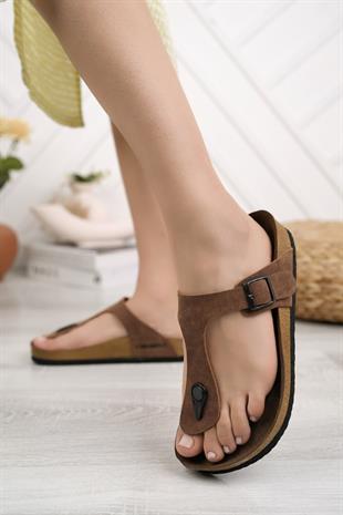 Comfort Mantar Taban Kadın Tokalı Terlik Ortobella ORB23KYT55GZH
