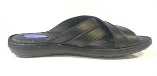 Comfort Topuk Dikeni Terlik Erkek Siyah Ortobella 5050