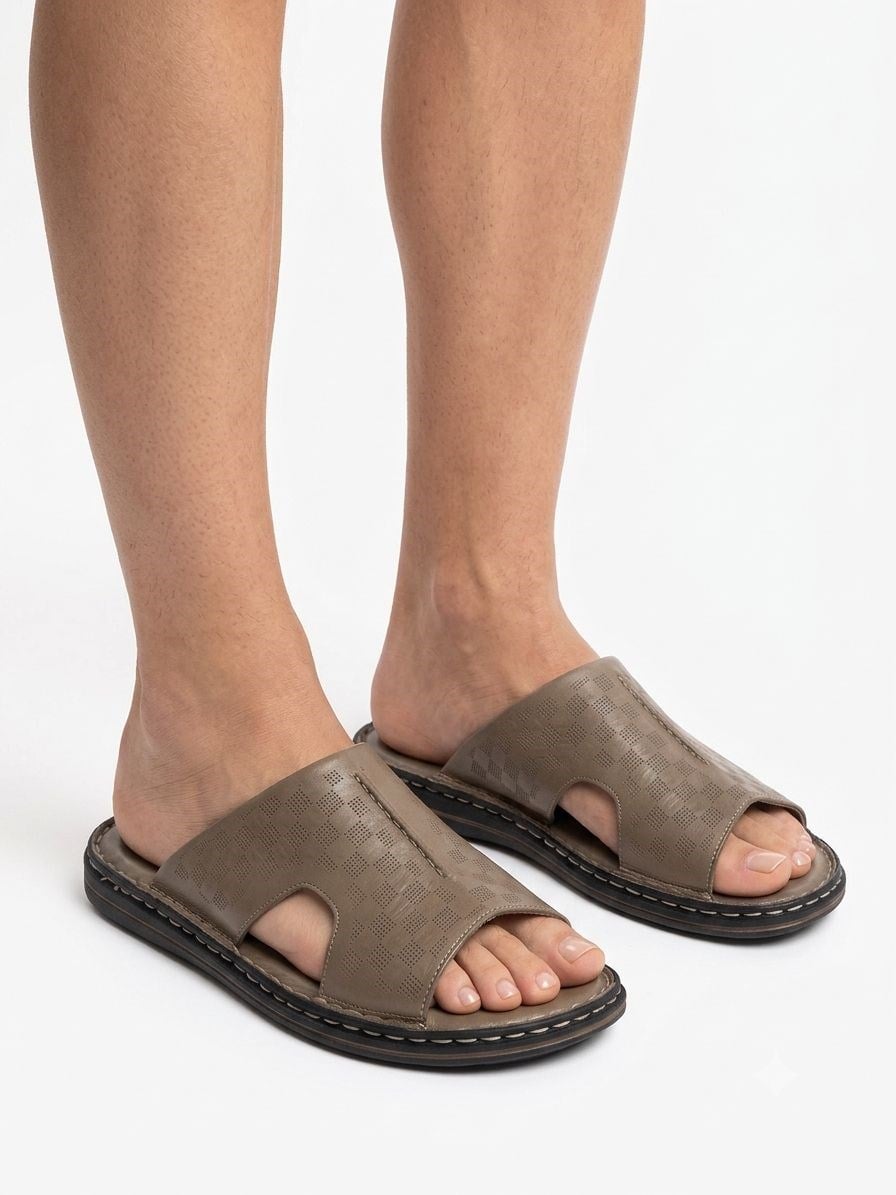 Ortobella Comfort Hakiki Deri Erkek Terlik 1506