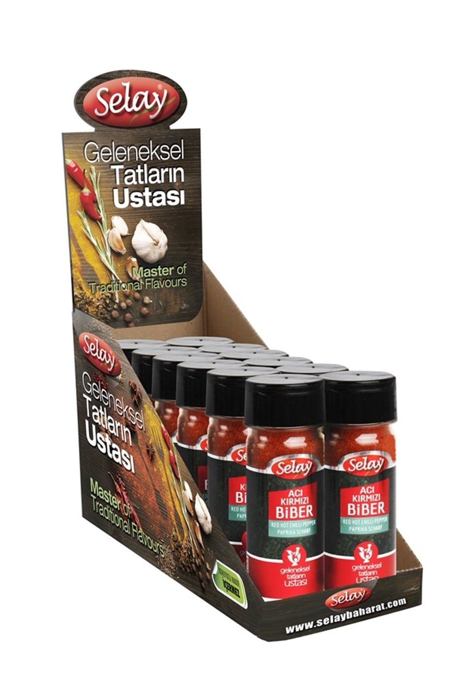 Selay Acı Kırmızı Toz Biber (50gr*12Ad)