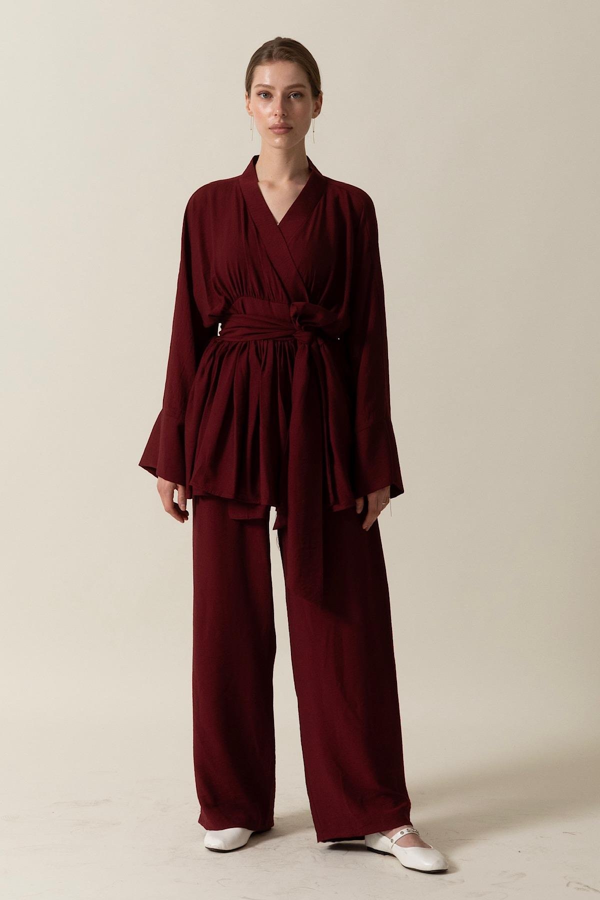 Arya İkili Takım Bordo