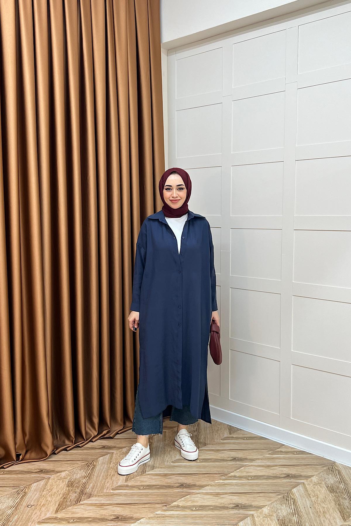 Cupra Uzun Tunik Lacivert