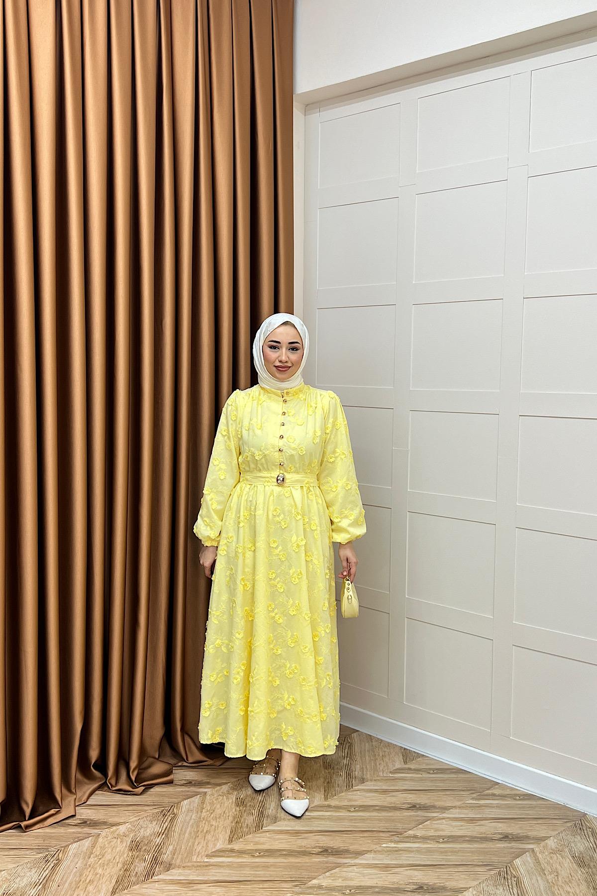 Fiesta Elbise Sarı
