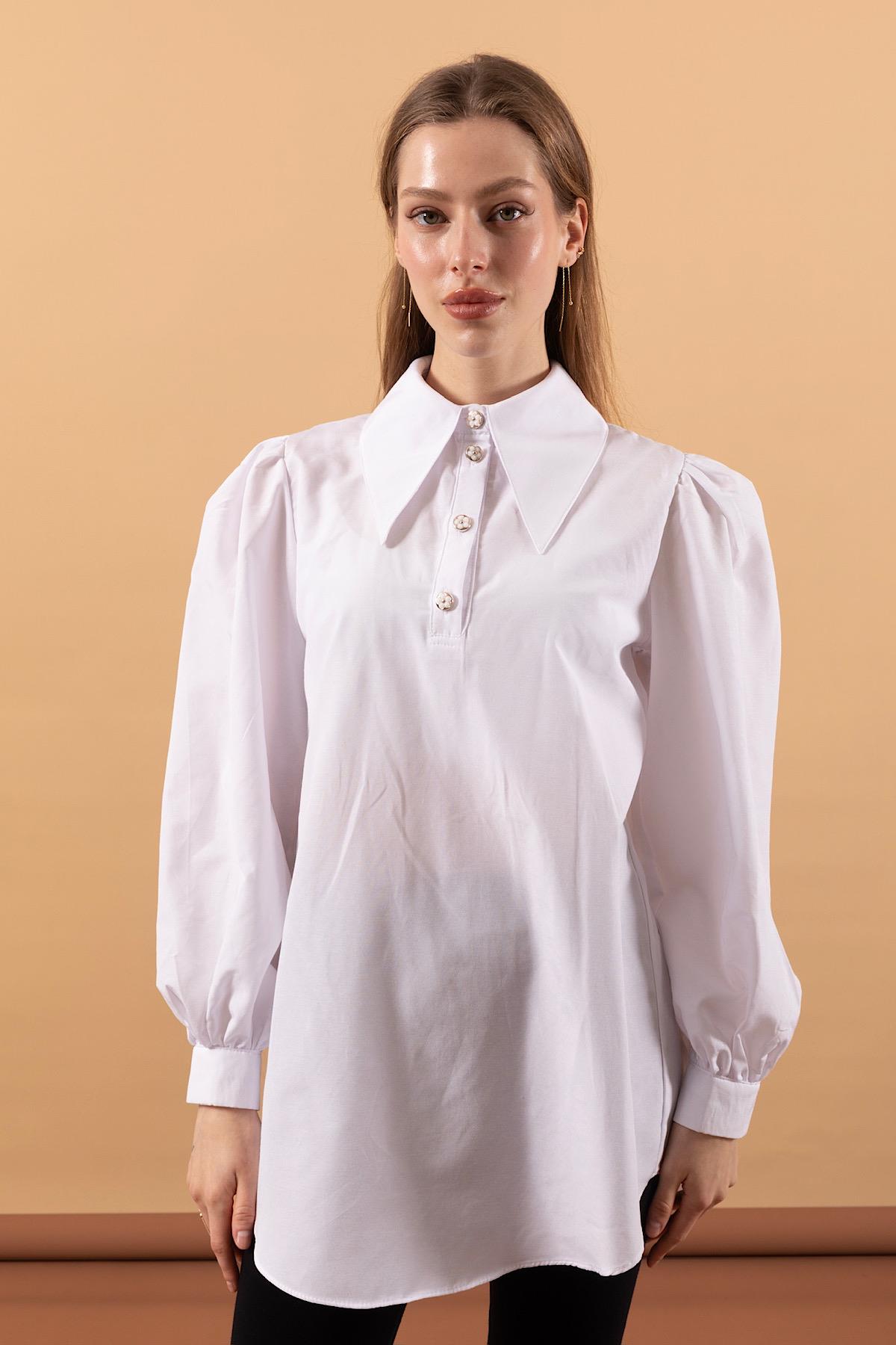 Mira Gömlek Beyaz