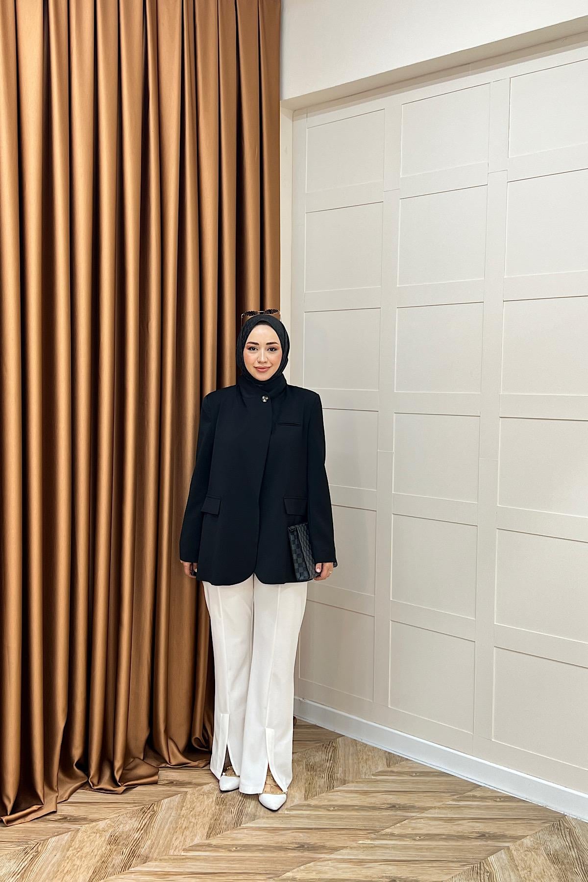 Sara Blazer Ceket Siyah