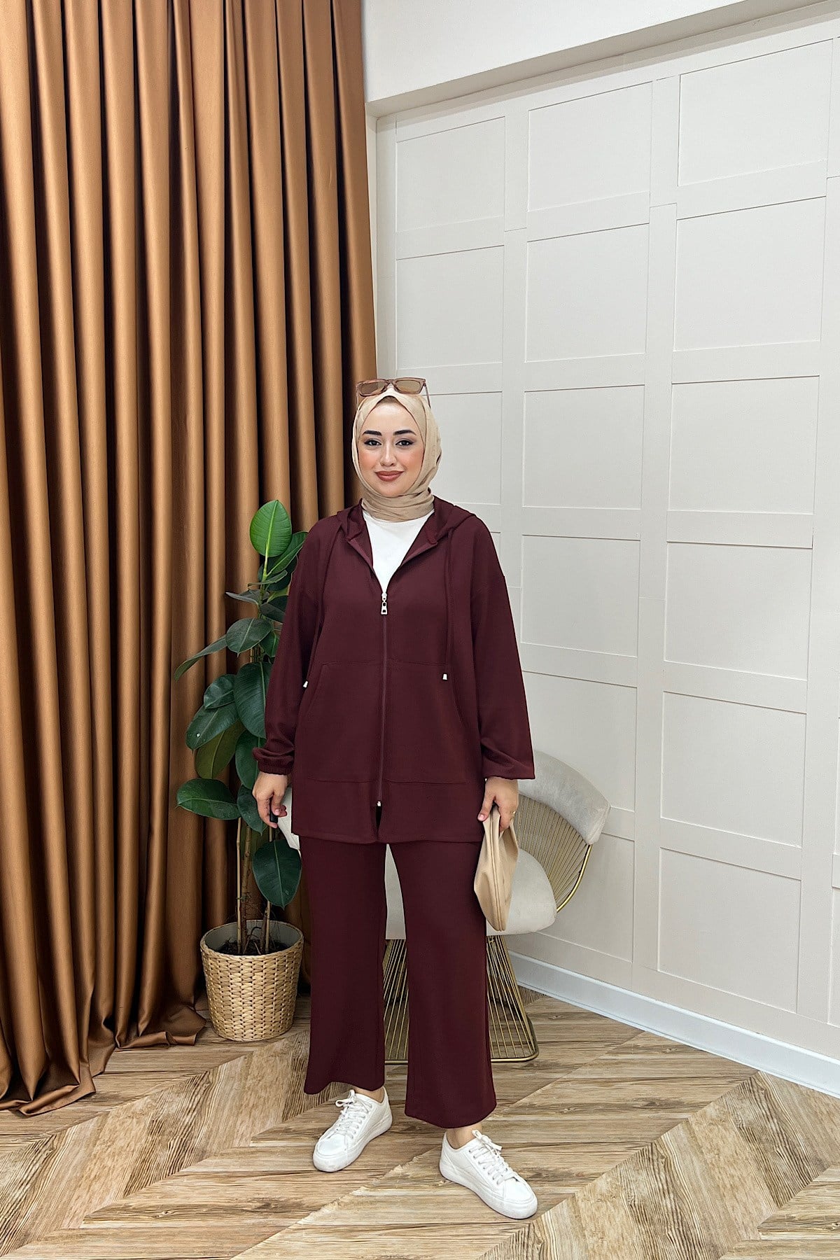 Sarya İkili Takım Bordo