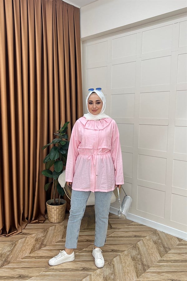 Eros Bebe Yaka Kap Pembe