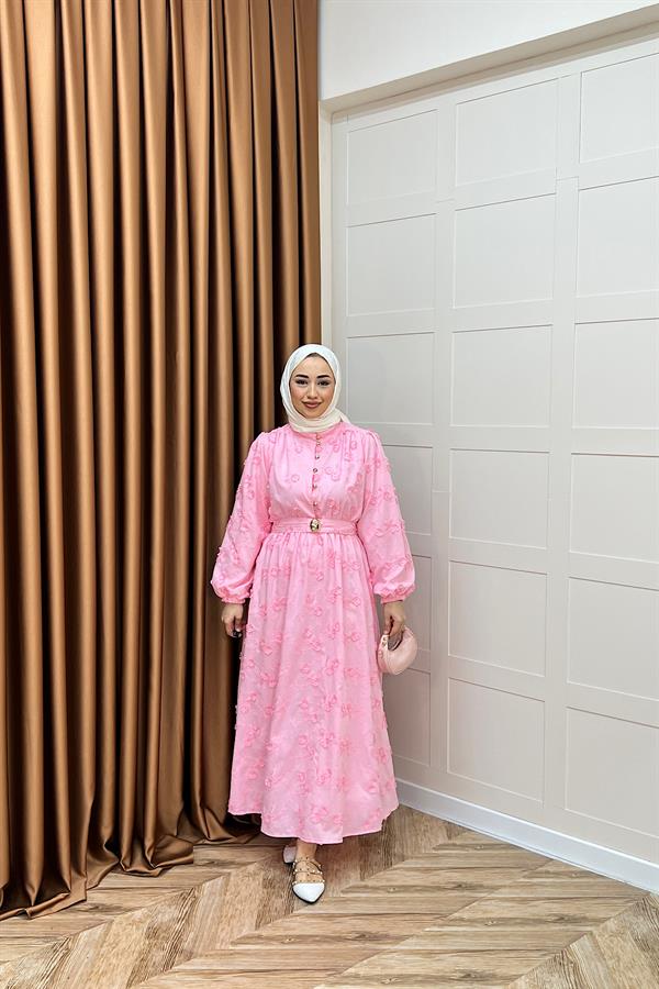 Fiesta Elbise Pembe