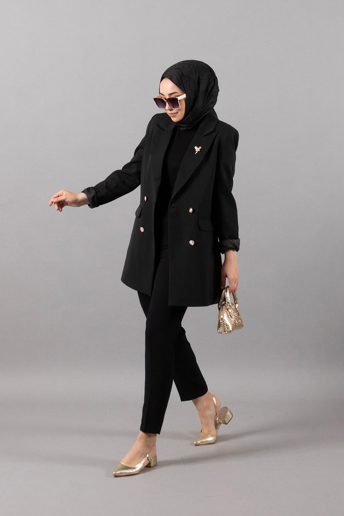 Arel Blazer Ceket Siyah