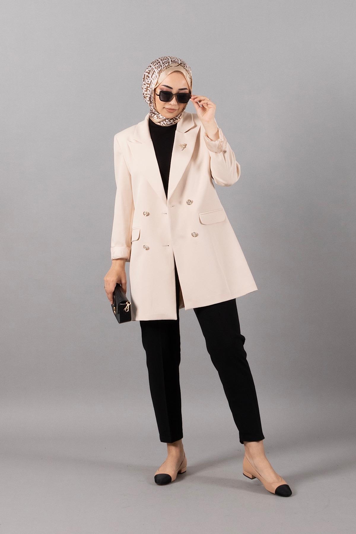 Arel Blazer Ceket Taş
