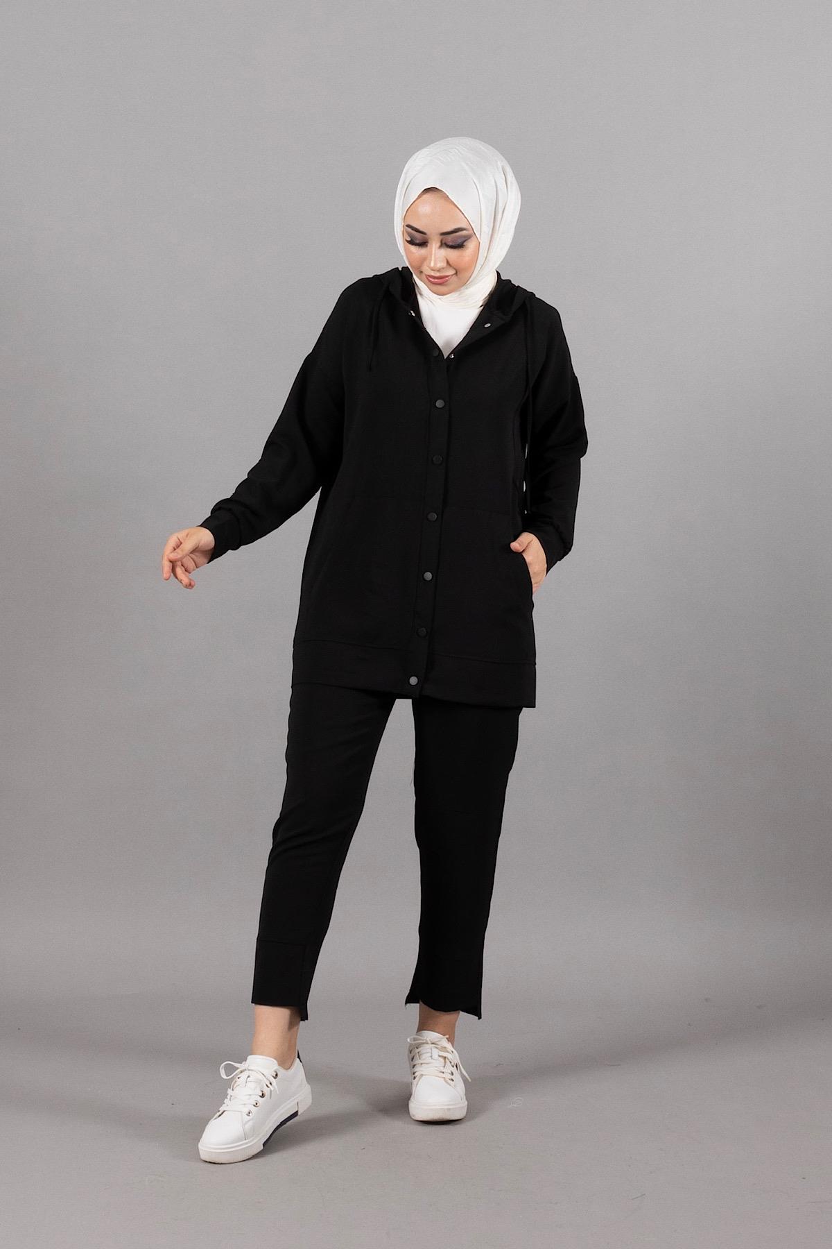 Ayrobin Cepli Linda Takım Siyah
