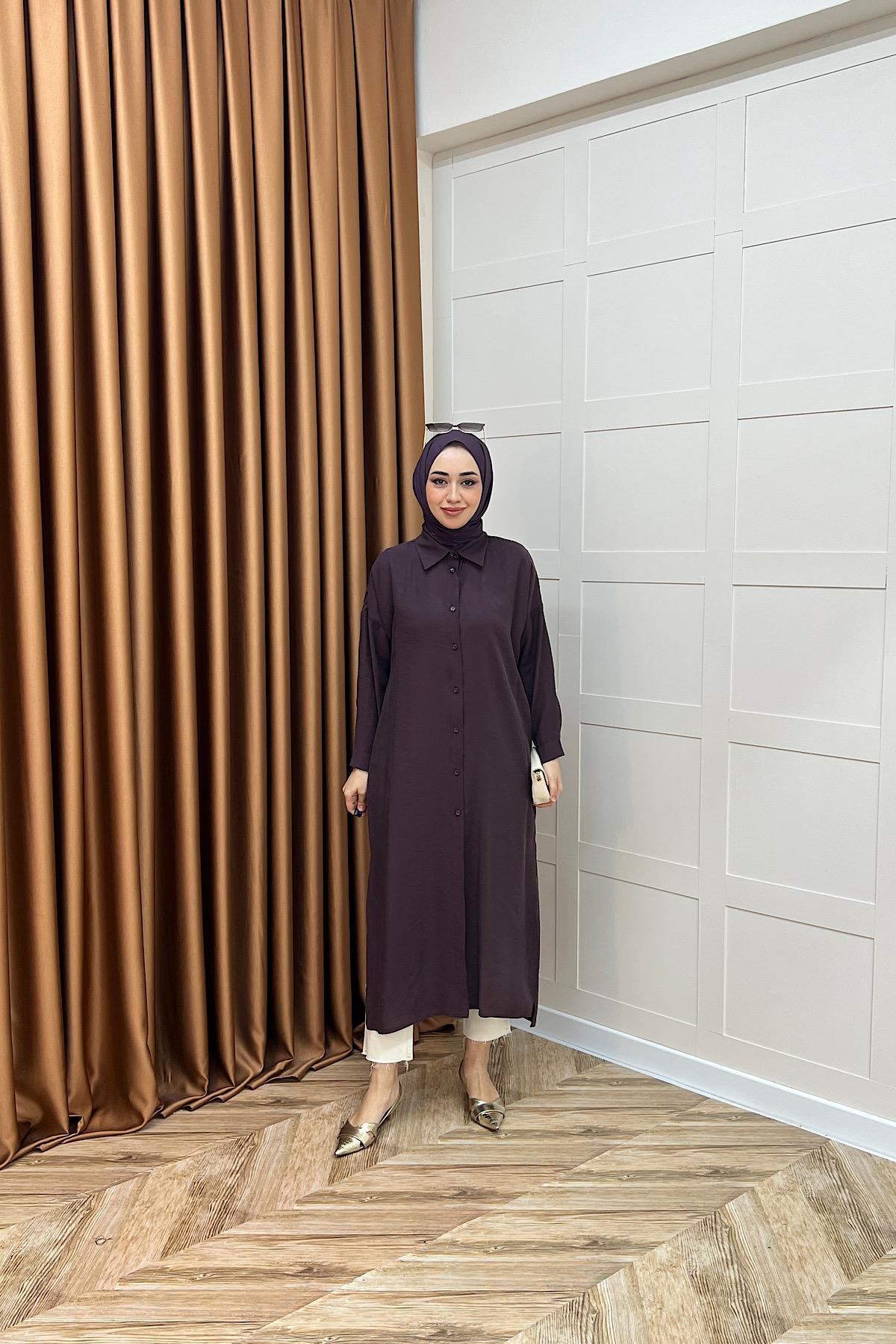 Cupra Uzun Tunik Mürdüm