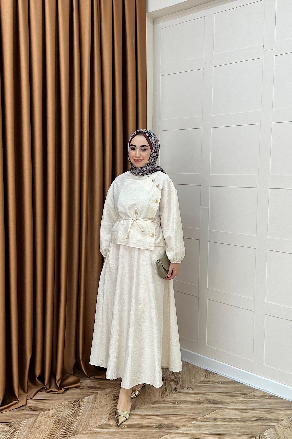 Duru Etekli Takım Krem