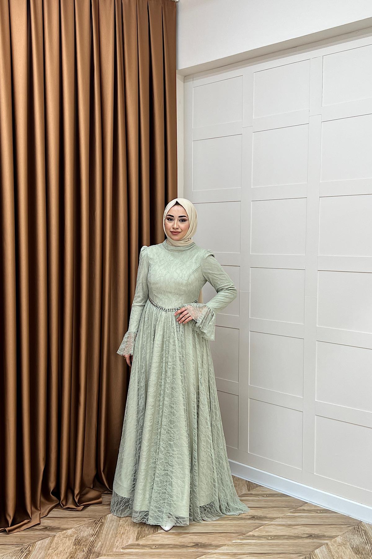 Elena Dantel Abiye Mint