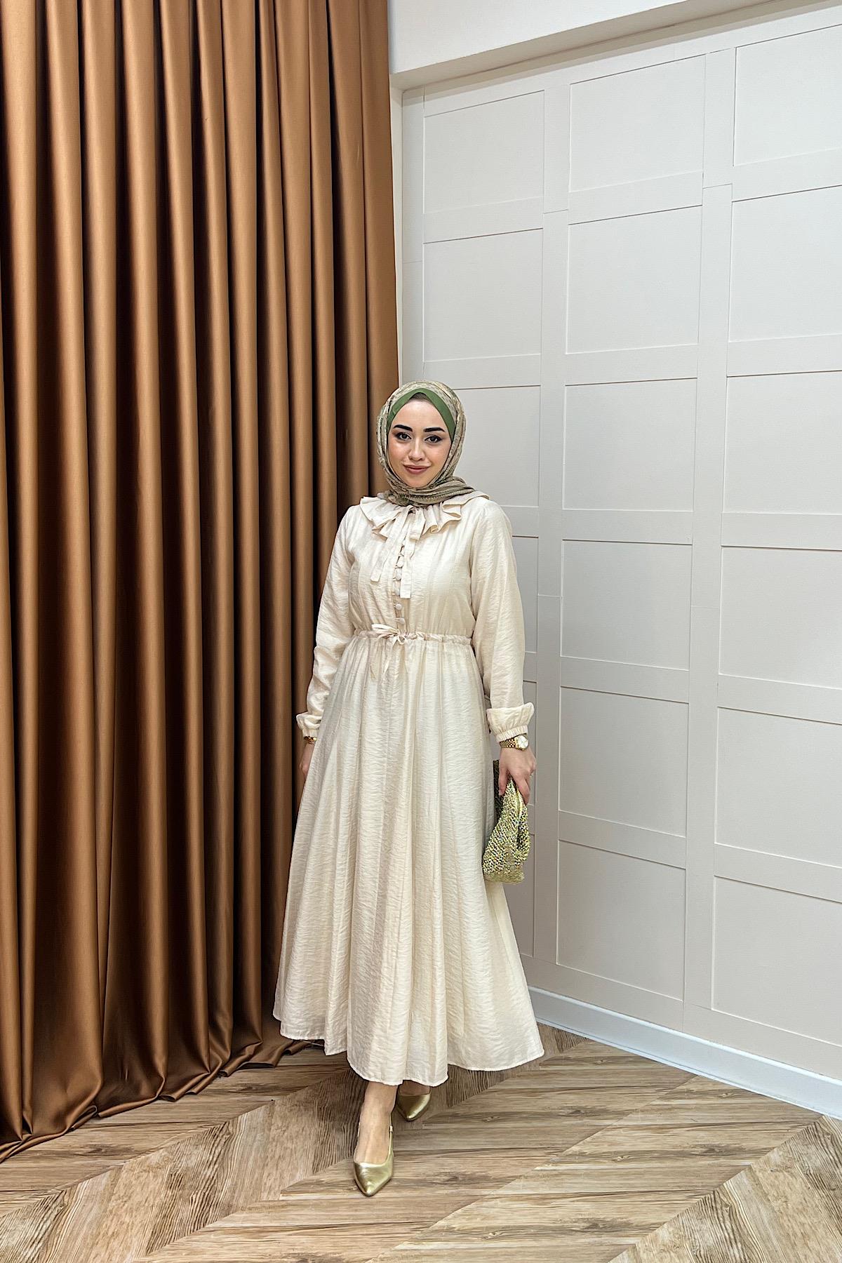 Lena Vual Elbise Taş