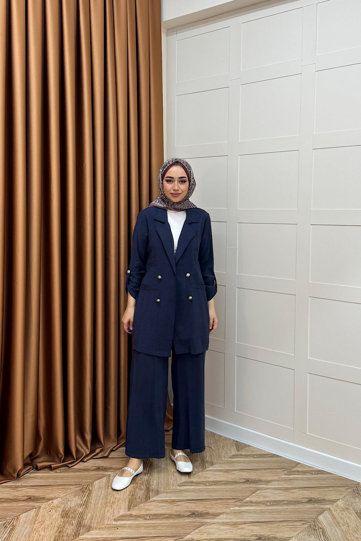 Sandra Ceketli Takım Lacivert