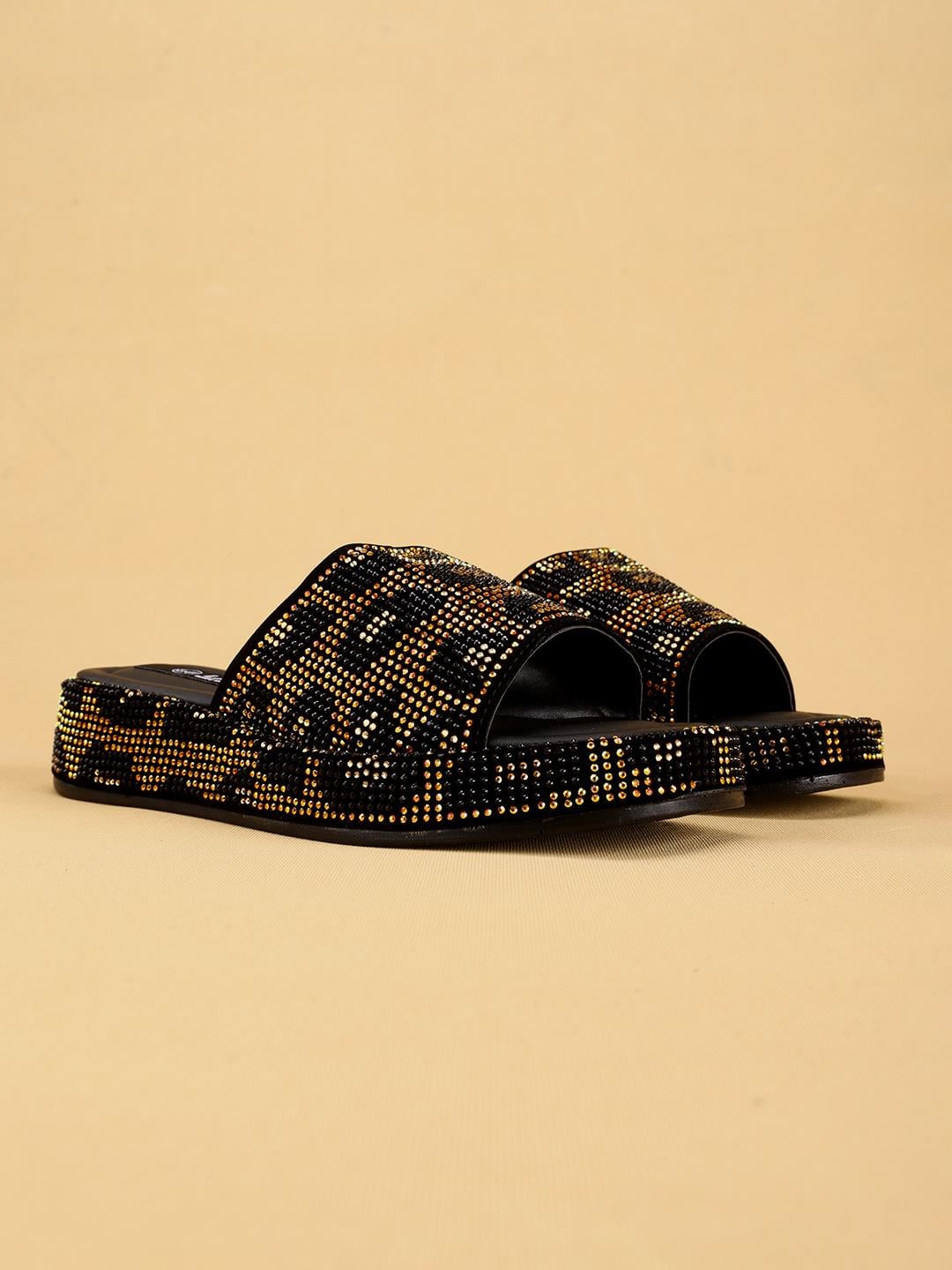 Anatomik Destekli Ortopedik Kadın Siyah Terlik