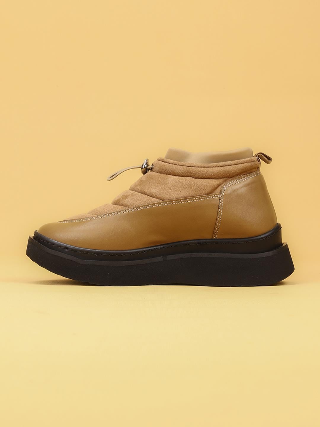 LUXOR Kadın Dolgulu Kışlık Vizon Sneaker Bot