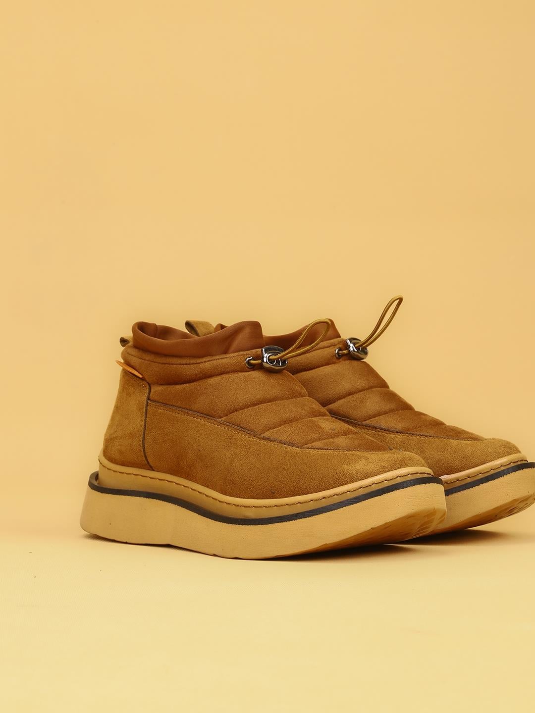 LUXOR Kadın Dolgulu Kışlık Taba Sneaker Bot