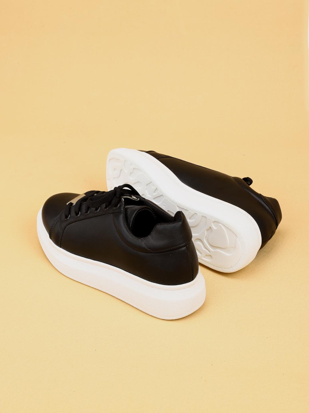 Novy Siyah Kadın Günlük Sneaker