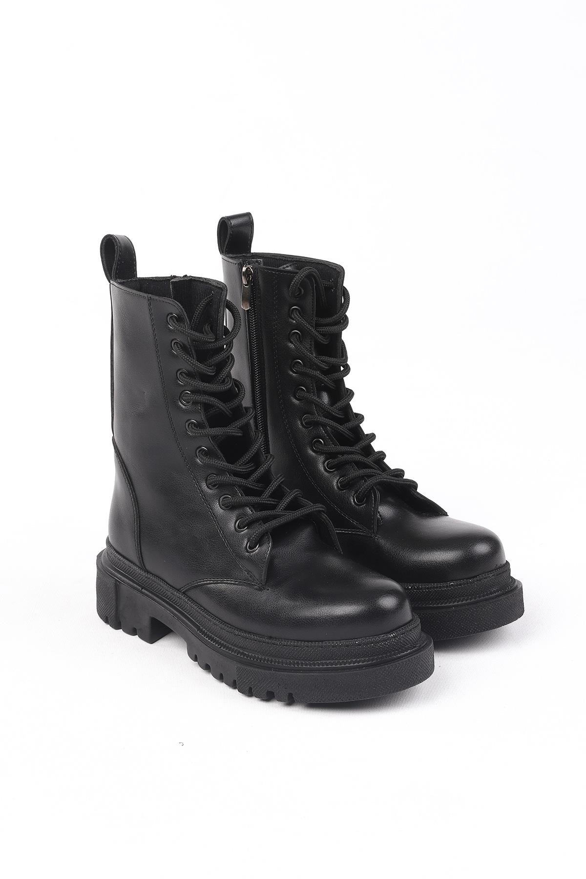 Golda Siyah Renkli Kadın Kışlık Bot