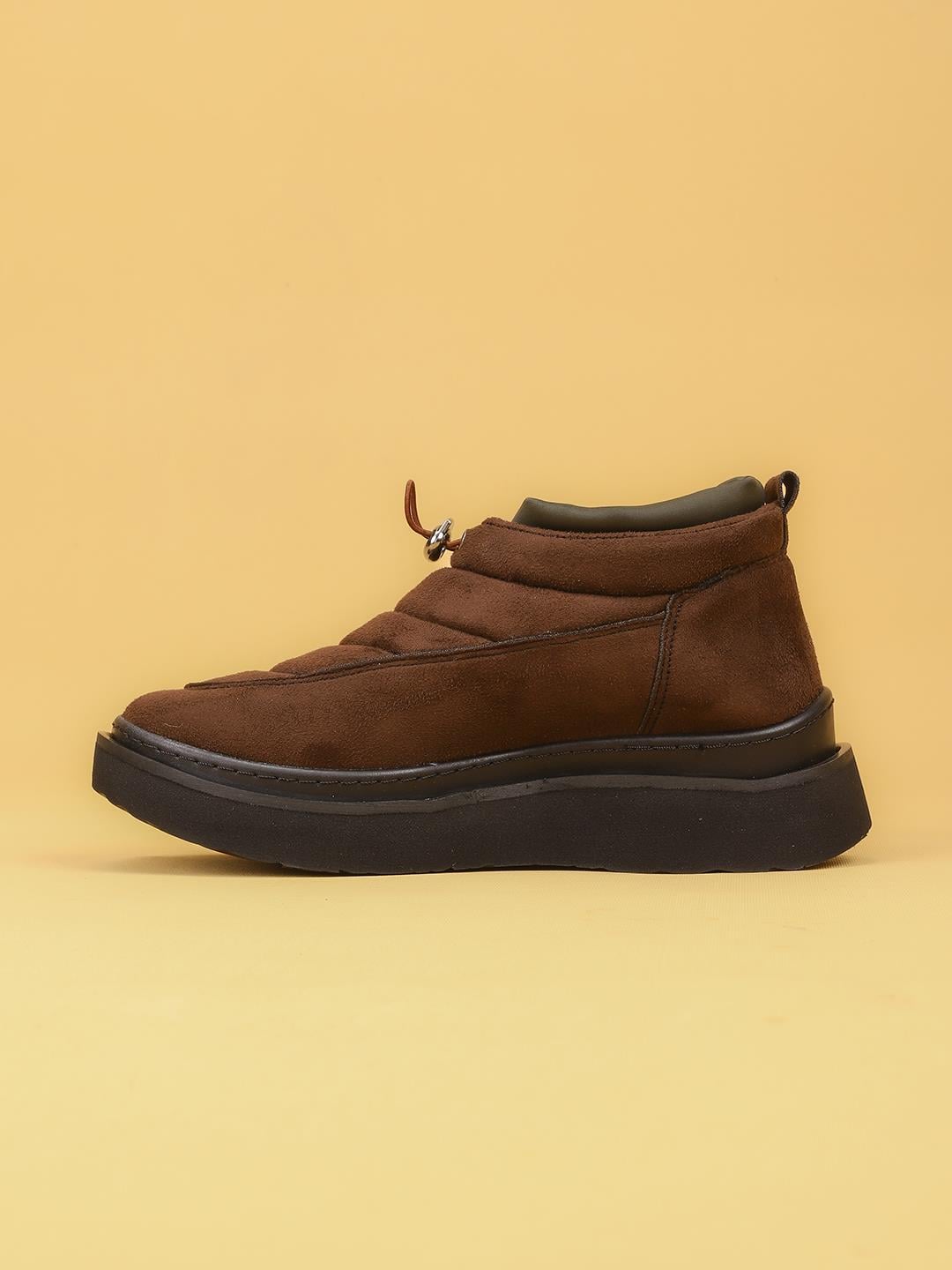 LUXOR Kadın Dolgulu Kışlık Kahverengi Sneaker Bot