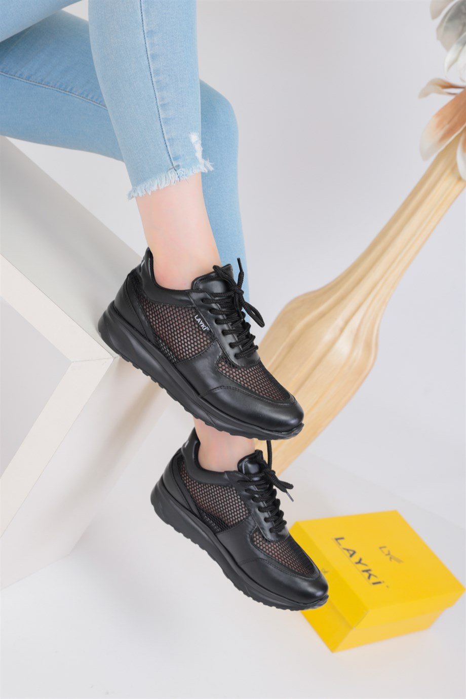 Violet Siyah Renkli Kadın Sneaker