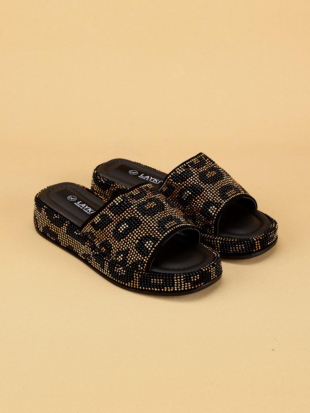 Anatomik Destekli Ortopedik Kadın Siyah Terlik