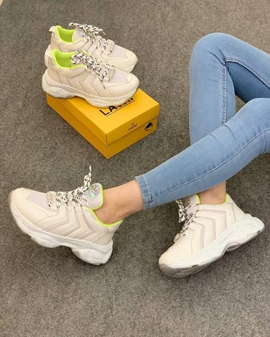 Virgie Beyaz Renkli Kadın Spor Ayakkabı
