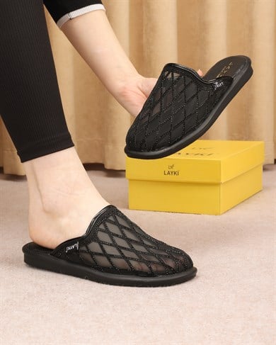 Alera Siyah Renkli Destekli Ortopedik Terlik