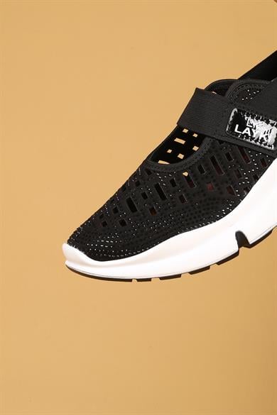 Riva Siyah Renkli Yazlık Yürüyüş Ayakkabı