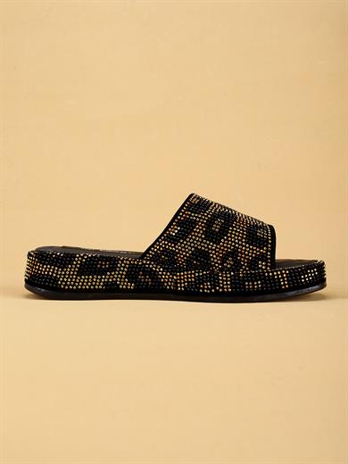 Anatomik Destekli Ortopedik Kadın Siyah Terlik